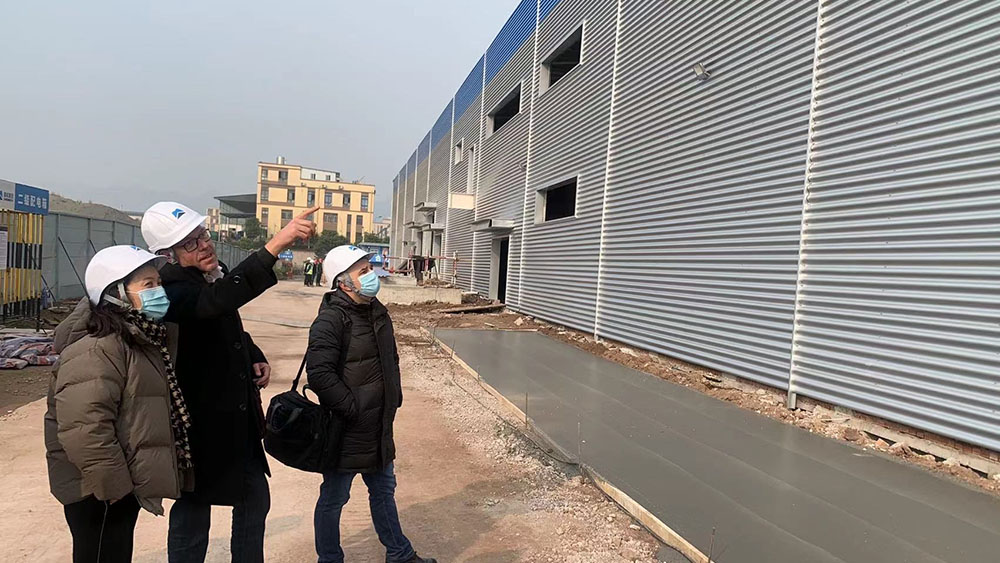 Bygget av vår andra fabrik i Kina fortskrider enligt plan